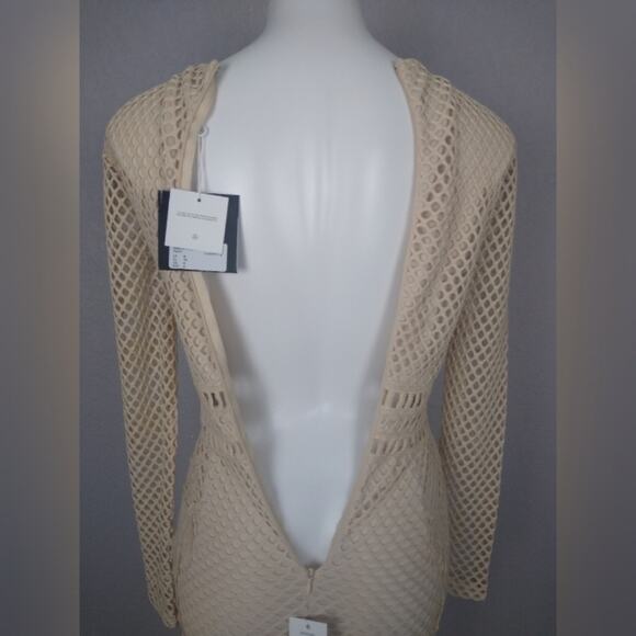 Missguided x Carli Bybel Mesh Lace Long Sleeve Mini Dress Size 4 - Picture 16 of 16